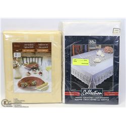 LOT OF 2 TABLECLOTHS
