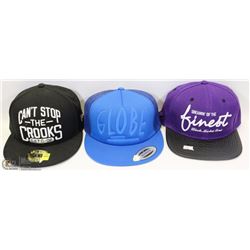 LOT OF THREE BALL CAP HATS