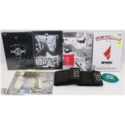 BUNDLE OF 5 EXTREME SPORTS DVDS WITH TWO WALLETS