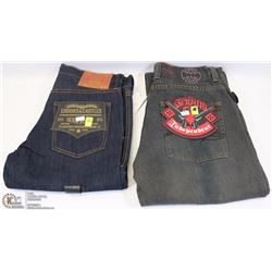 LOT OF TWO NEW PAIRS OF SKATER JEANS