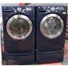 Image 1 : DARK BLUE LG STEAM SERIES WASHER AND DRYER SET