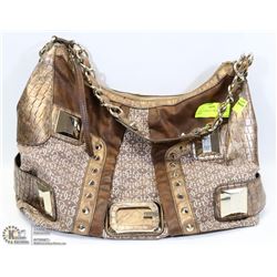 LARGE COPPER AUTHENTIC GUESS PURSE