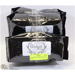 LOT OF  FIVE 1LB WICKED COFFEE BEANS