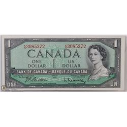 1954 CANADA $1 BILL-BEATTIE/RASMINSKY