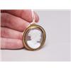 Image 1 : Antique Hardstone Cameo in Gilt Frame