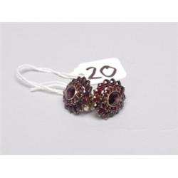 Birks Gilt Sterling Garnet Earrings