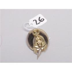 14K 9.2 Grams Victorian Pin With Pearls