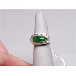 18K Gold Chinese Jadeite 