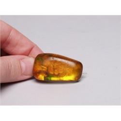 Antique Gold & Amber Brooch