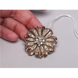 Antique Gold & Silver Mounted Brooch