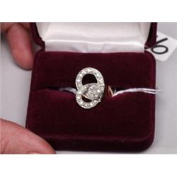 10K Gold Ring .8 CT Diamonds