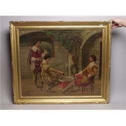 19th C. Continental Oil on Canvas