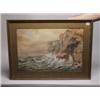 Image 1 : Watercolour on Paper Seaside Cliffs