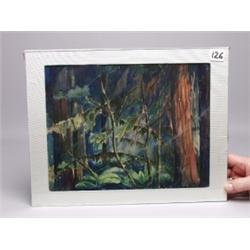 Canadian Watercolor Signed R.J.W.