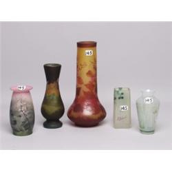 Estate Lot 5 Items Art Glass