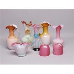 Estate Lot Eight Items Art Glass