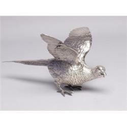 Continental Hallmarked Silver Pheasant
