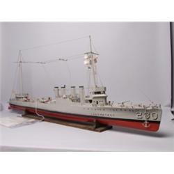 U.S.S. Paul Jones DD230 Ships Model