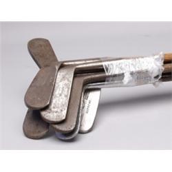 Eight Old Wood Shaft Golf Clubs 