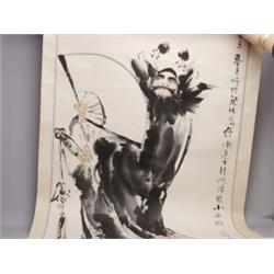 Chinese Painted Scroll on Silk Mount