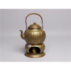 Antique Japanese Brass Tea Pot