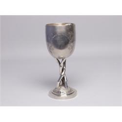 Chinese Export Silver Standing Cup