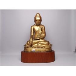 Early 19th C Asian Gilt Bronze Buddha