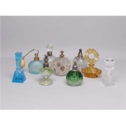 Estate Lot 9 Vintage Glass Bottles