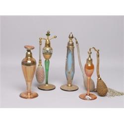 Estate Lot 4 Vintage Glass Bottles