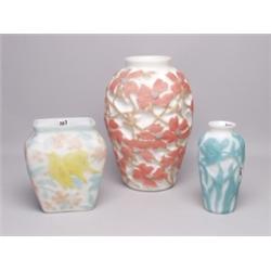 Three Phoenix Glassware Vases