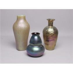 Three Art Glass Vases