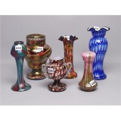 6 Items Various Art Glass