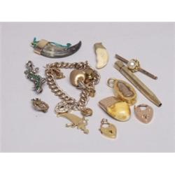 Estate Lot Miscellaneous Gold Jewelry