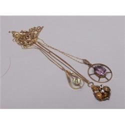 Estate Lot of 3 Gold Chains