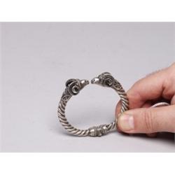 Old Sterling Rams Head Bracelet