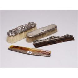 Estate Silver 2 Covered Combs