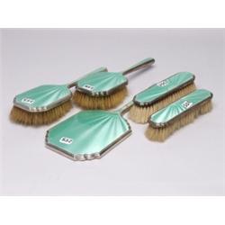 Estate Sterling 5 Pce Dresser Set