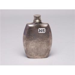 Hammered Sterling Silver Flask