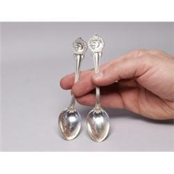 2 Dingwall Sterling WWI Regimental Spoons