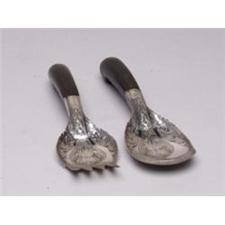 Engraved Sterling Silver Salad Servers