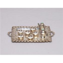 Mexican Miniature Sterling Tea Service 