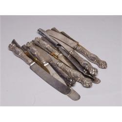 Estate Sterling 14 Handled Knives