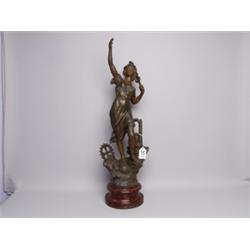Patinated Spelter Figure