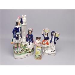 Three Old Staffordshire Figures