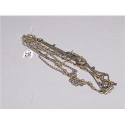 Four Antique Silver Chains