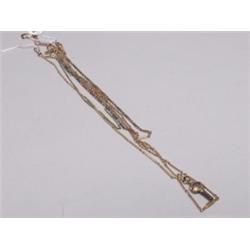 Estate Lot of 4 Gold Watch Chains