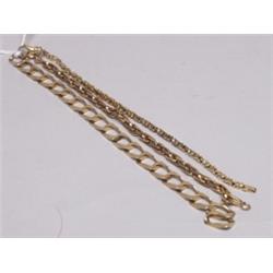 Estate Lot- Three Gold Bracelets