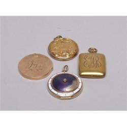 Estate Lot of 4 Old Pendants