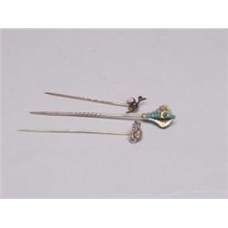 Three Fine Stick Pins 