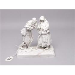 19th C Eerman Dresden Bisque Figures